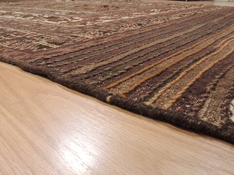 Kilim Brown Flat Woven 57 X 92  Area Rug 100-110477 Image 6
