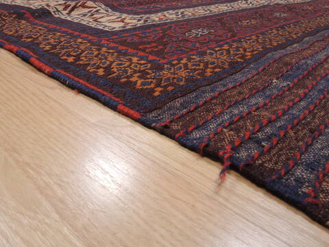 Kilim Blue Flat Woven 53 X 86  Area Rug 100-110479 Image 4