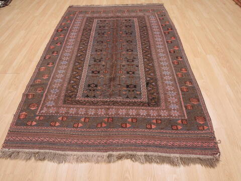 Kilim Brown Flat Woven 49 X 711  Area Rug 100-110480 Image 1