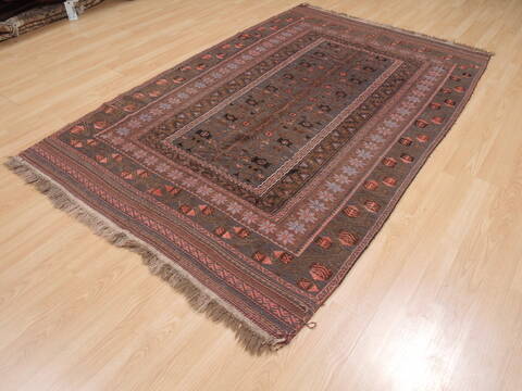 Kilim Brown Flat Woven 49 X 711  Area Rug 100-110480 Image 2