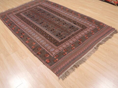 Kilim Brown Flat Woven 49 X 711  Area Rug 100-110480 Image 3