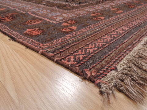 Kilim Brown Flat Woven 49 X 711  Area Rug 100-110480 Image 4