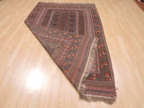 Kilim Brown Flat Woven 49 X 711  Area Rug 100-110480 Image 5