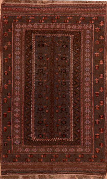 Kilim Brown Flat Woven 49 X 711  Area Rug 100-110480 Image 0