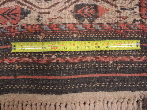 Kilim Cream Flat Woven 48 X 73  Area Rug 100-110482 Image 7