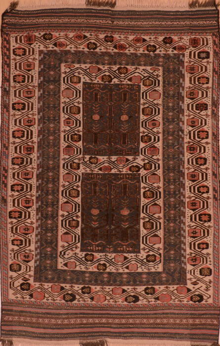 Kilim Cream Flat Woven 48 X 73  Area Rug 100-110482 Image 0