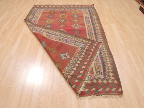 Kilim Red Flat Woven 48 X 73  Area Rug 100-110483 Image 5