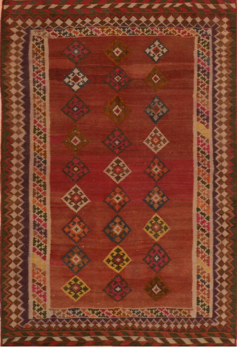 Kilim Red Flat Woven 48 X 73  Area Rug 100-110483 Image 0