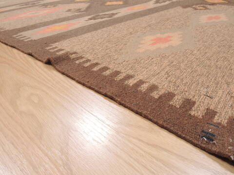 Kilim Brown Flat Woven 48 X 79  Area Rug 100-110486 Image 4