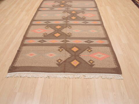 Kilim Brown Flat Woven 48 X 79  Area Rug 100-110486 Image 8
