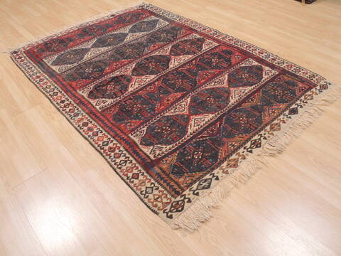 Kilim Blue Flat Woven 411 X 71  Area Rug 100-110489 Image 3