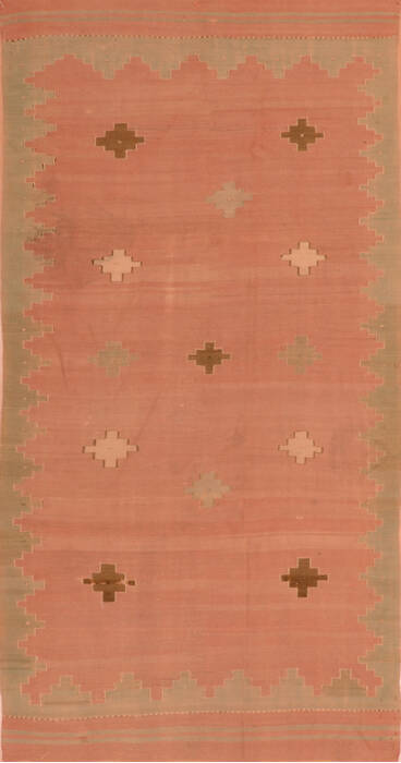 Kilim Beige Flat Woven 62 X 89  Area Rug 100-110498 Image 0