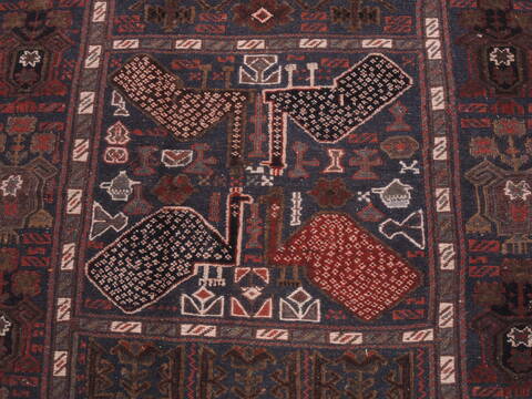 Kilim Blue Flat Woven 47 X 78  Area Rug 100-110499 Image 4