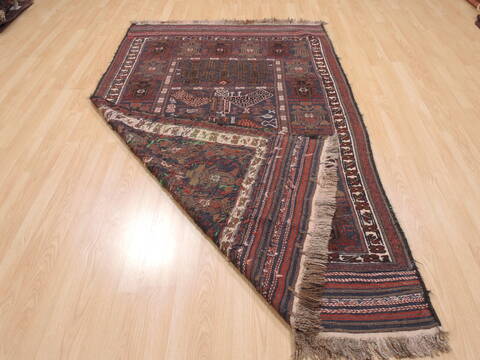 Kilim Blue Flat Woven 47 X 78  Area Rug 100-110499 Image 6
