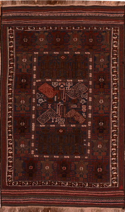 Kilim Blue Flat Woven 47 X 78  Area Rug 100-110499 Image 0