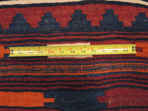 Kilim Red Runner Flat Woven 47 X 100  Area Rug 100-110503 Image 6