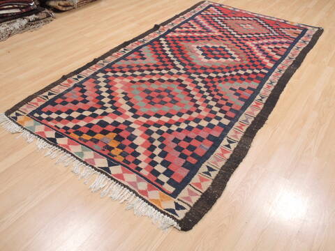 Kilim Multicolor Flat Woven 49 X 92  Area Rug 100-110504 Image 2