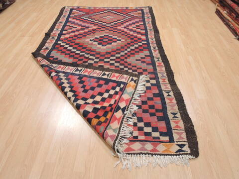Kilim Multicolor Flat Woven 49 X 92  Area Rug 100-110504 Image 5