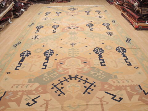 Kilim Beige Flat Woven 911 X 1711  Area Rug 100-110506 Image 1