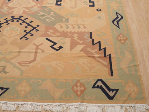 Kilim Beige Flat Woven 911 X 1711  Area Rug 100-110506 Image 5