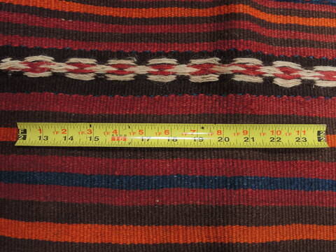 Kilim Red Runner Flat Woven 44 X 113  Area Rug 100-110508 Image 7