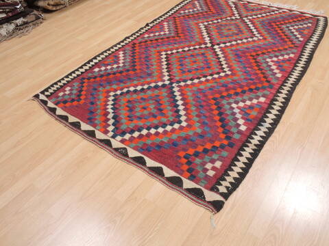Kilim Red Flat Woven 48 X 75  Area Rug 100-110513 Image 2