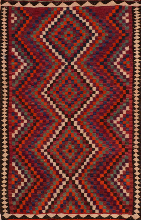 Kilim Red Flat Woven 48 X 75  Area Rug 100-110513 Image 0