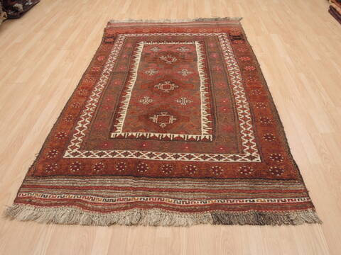 Kilim Red Flat Woven 47 X 73  Area Rug 100-110517 Image 1
