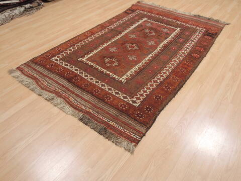 Kilim Red Flat Woven 47 X 73  Area Rug 100-110517 Image 2