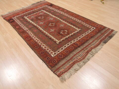Kilim Red Flat Woven 47 X 73  Area Rug 100-110517 Image 3
