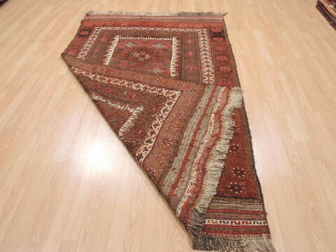 Kilim Red Flat Woven 47 X 73  Area Rug 100-110517 Image 6