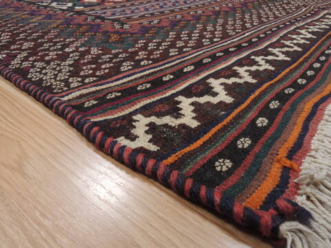 Kilim Brown Flat Woven 51 X 611  Area Rug 100-110531 Image 4