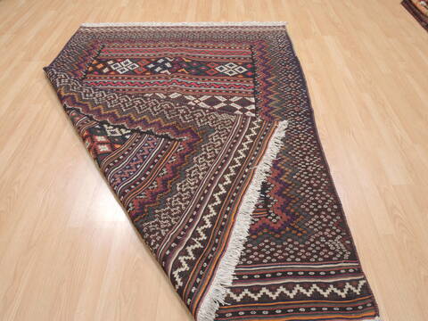 Kilim Brown Flat Woven 51 X 611  Area Rug 100-110531 Image 5