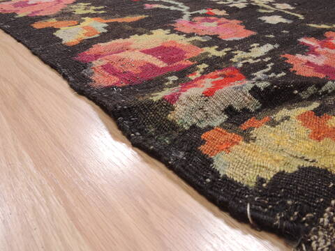 Kilim Green Runner Flat Woven 49 X 1011  Area Rug 100-110558 Image 7