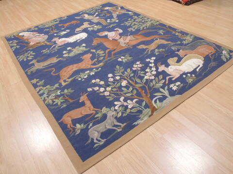 Kilim Blue Flat Woven 610 X 87  Area Rug 100-110567 Image 3