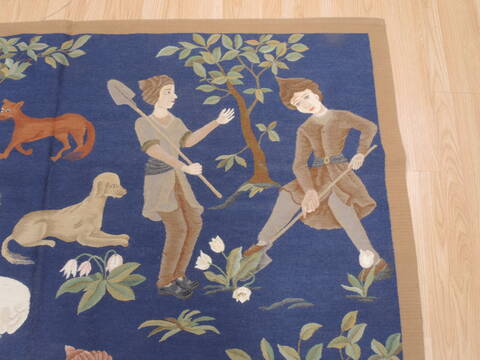 Kilim Blue Flat Woven 610 X 87  Area Rug 100-110567 Image 6