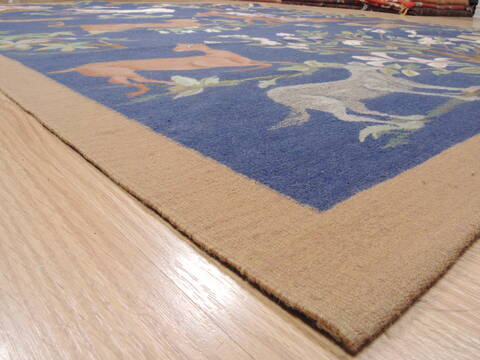 Kilim Blue Flat Woven 610 X 87  Area Rug 100-110567 Image 8
