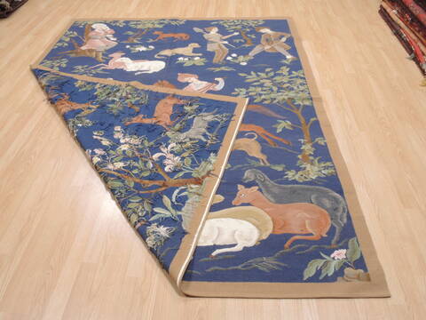 Kilim Blue Flat Woven 610 X 87  Area Rug 100-110567 Image 9