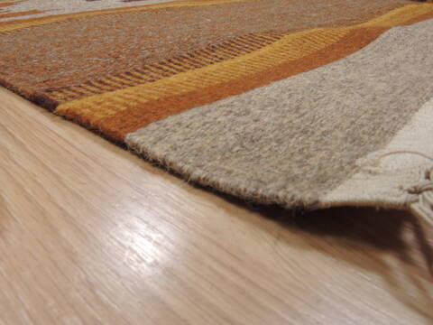 Kilim Beige Flat Woven 54 X 84  Area Rug 100-110574 Image 4