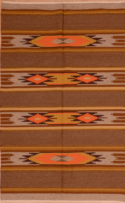 Kilim Beige Flat Woven 54 X 84  Area Rug 100-110574 Image 0
