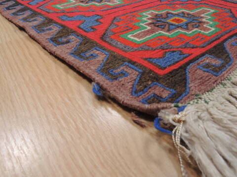 Kilim Red Flat Woven 66 X 101  Area Rug 100-110575 Image 6