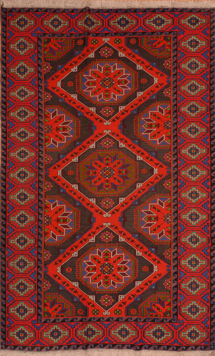 Kilim Red Flat Woven 66 X 101  Area Rug 100-110575 Image 0