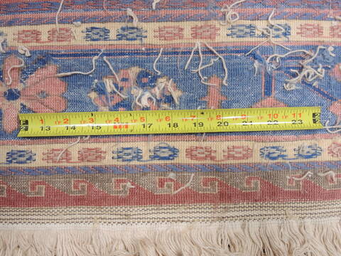 Kilim Blue Square Flat Woven 90 X 105  Area Rug 100-110580 Image 7
