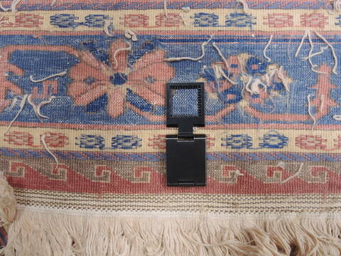 Kilim Blue Square Flat Woven 90 X 105  Area Rug 100-110580 Image 8