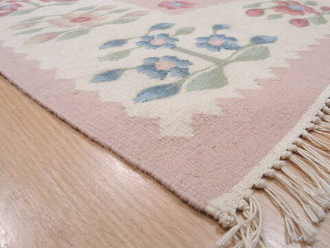 Kilim Beige Flat Woven 60 X 90  Area Rug 100-110582 Image 5