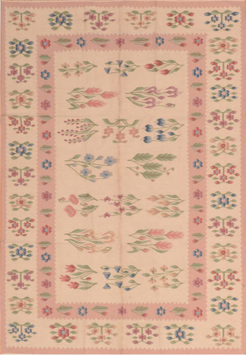 Kilim Beige Flat Woven 60 X 90  Area Rug 100-110582 Image 0