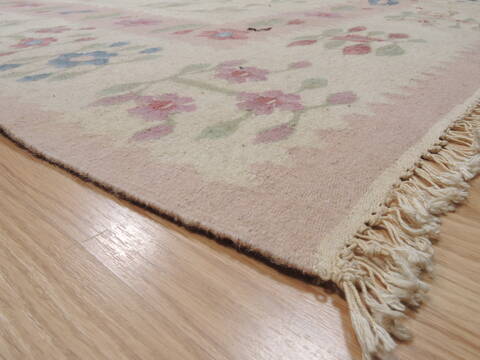 Kilim Beige Flat Woven 61 X 92  Area Rug 100-110588 Image 4
