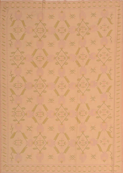 Kilim Beige Flat Woven 83 X 115  Area Rug 100-110589 Image 0