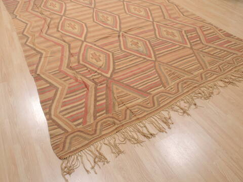 Kilim Beige Flat Woven 82 X 115  Area Rug 100-110590 Image 3