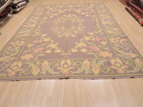 Kilim Brown Flat Woven 811 X 124  Area Rug 100-110592 Image 2